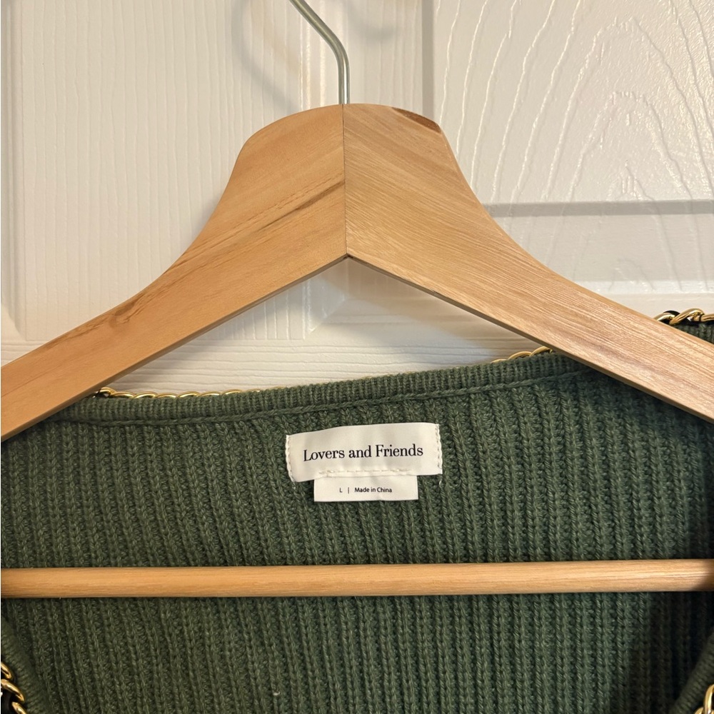 Lovers + Friends Olive Chain-Trimmed Cardigan - Picture 3 of 4